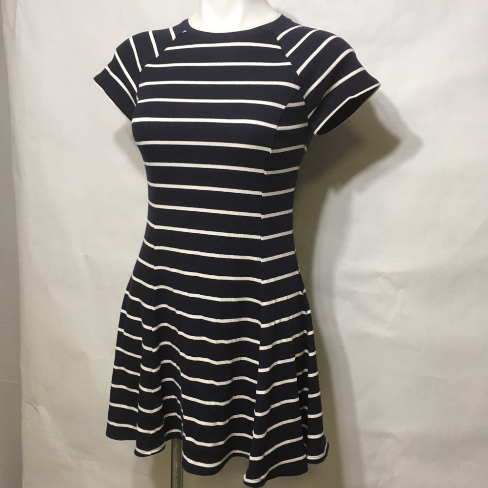 BDG STRIPED RIBBED SHORT SLEEVE DRESS - Picture 10 of 13